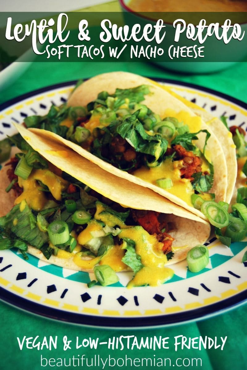 lentil and sweet potato tacos