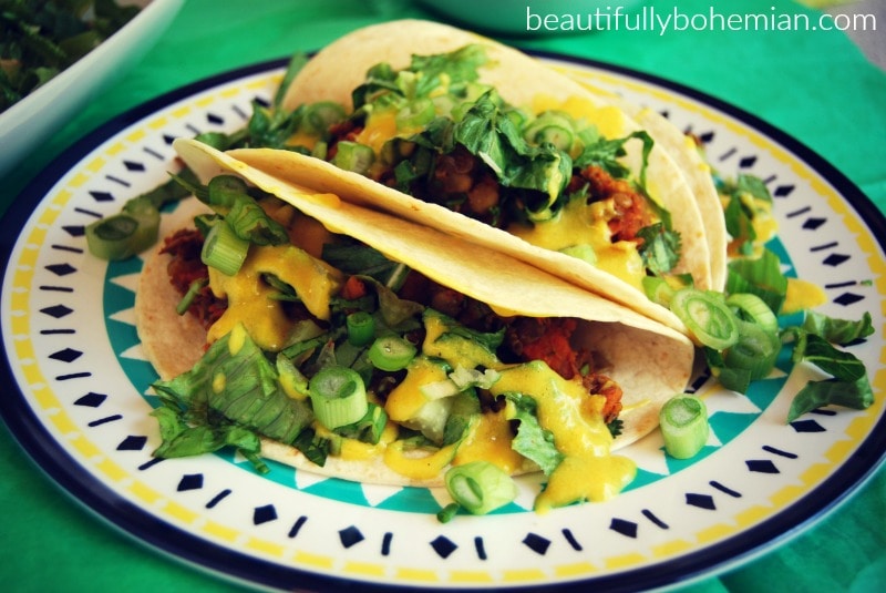 lentil & Sweet potato soft taco