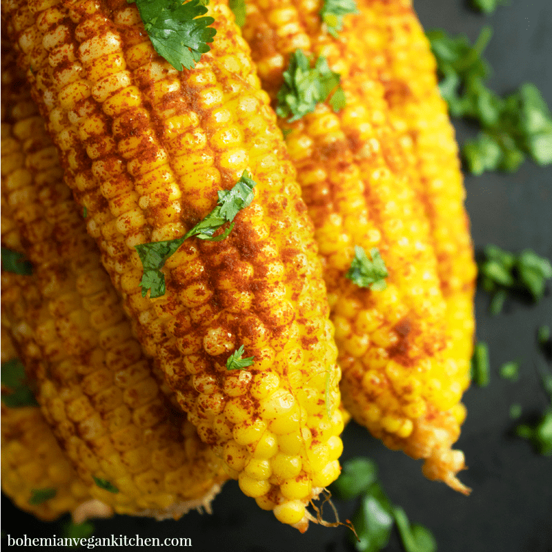 Spicy Baked Corn | Bohemian Vegan Kitchen