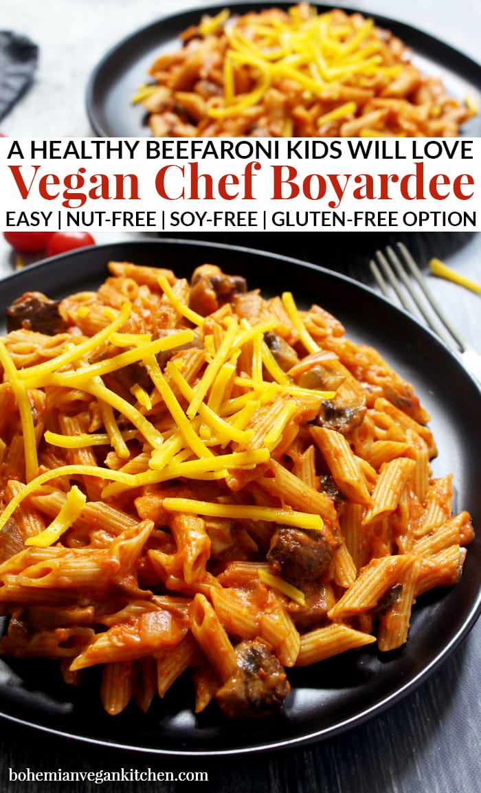 pinnacle image of vegan chef boyardee.