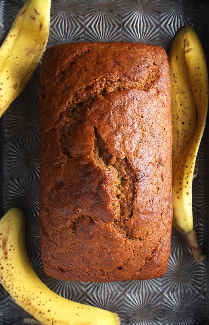 another picture of fresh vegan banana bread