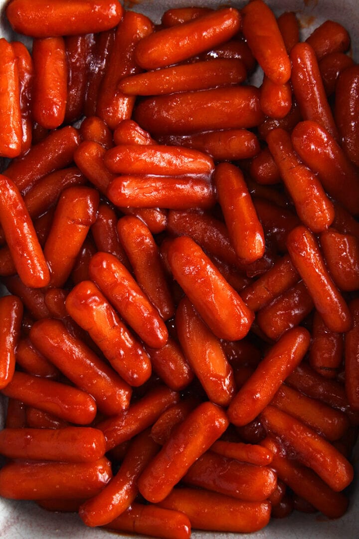 close up picture of instant pot carrots